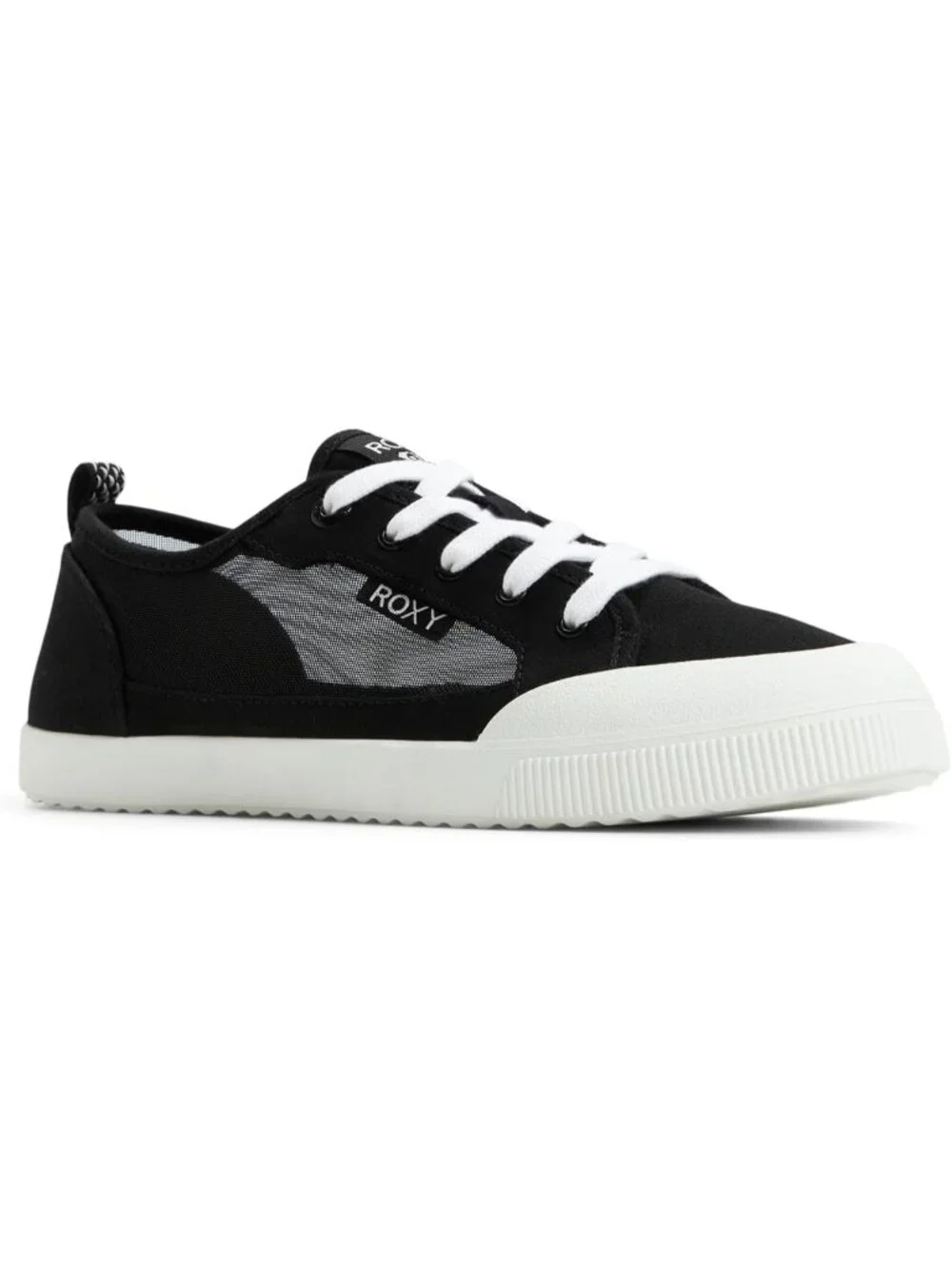 Women's Black Mesh Lightweight Low Top Lace Up Casual Fashion Shorebreak Sneaker